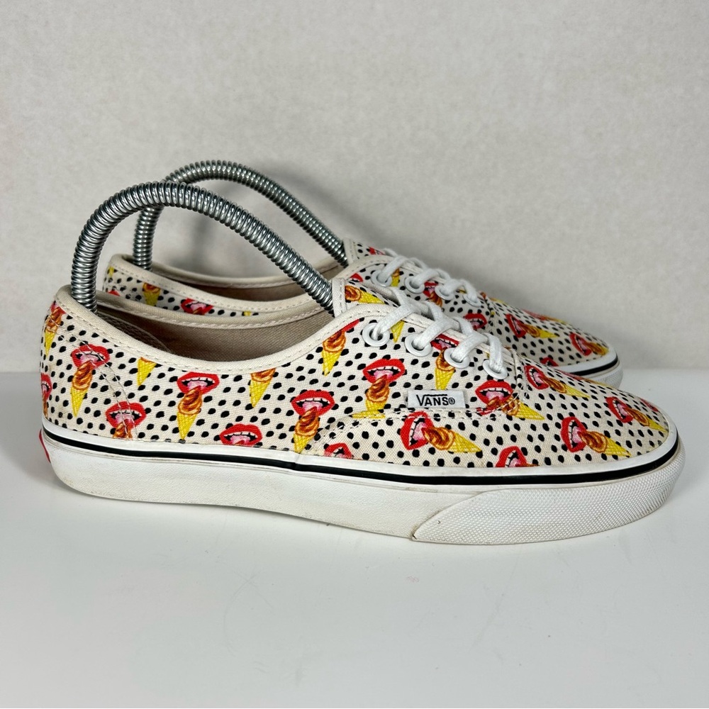 VANS x Kendra Dandy I Scream for Ice Cream Polka Dot Shoes; Men's 6; Women's 7.5